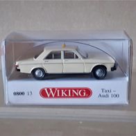Wiking 1:87 Audi 100 Taxi hellelfenbein in OVP 0800 13 (2016)