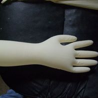 Latex Gummi Long Handschuhe Cosplay Gloves grösse M ,480mm