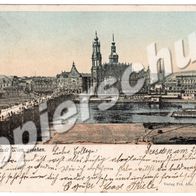 Ansichtskarte Dresden v. Stadt Wien gesehen 1904