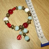 Armband Gummi große Perlen bunt NEU