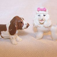 2 TOPPS Hund-Figuren von 1995