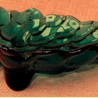 Obstschale in Traubenform - aus Glas - türkisgrün - ca. 27 x 29 cm