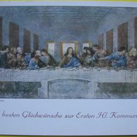 Wiechmann Bildkarte - Da Vinci: Abendmahl - Kommunion - Postkarte