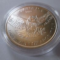 Canada Birds of Prey Eule 2015, 1 oz 9999 Silber, 5 Dollars, gekapselt