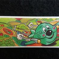 Ü - Ei Beipackzettel Flugzeug mit Rollstempel K 00 n 120