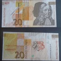 Banknote Slowenien: 20 Tolarjev 1992 - Kassenfrisch