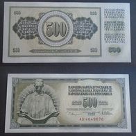 Banknote Jugoslawien: 500 Dinara 1978 - Bankfrisch