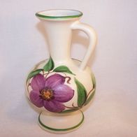 JAWE Edel Keramik Henkelvase, handbemalt, 50/60er Jahre * **