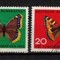 Bund 1026 Mi 376 - 379 gest., Jugend Schmetterlinge