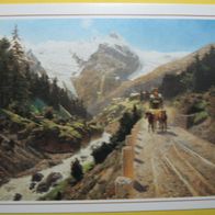 AK - C. Bößenroth: Österreichische Alpenpost bei Trafoi, 1892 - Ölgemälde - Postkarte