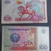 Banknote Usbekistan: 500 Sum / Som, 1999