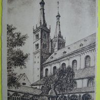 Zerstörte Dekmäler - Würzburg Dom - Postkarte ca. 1946 / SW / DRK / ungebraucht