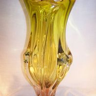 Böhmische Glas Vase - Karnovalske Sklo, H.- 35,5 cm