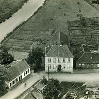 26553 Dornum Gasthof Dornumersiel Luftbild um 1960