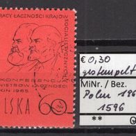 Polen 1965 Konferenz der Postminister der sozialistischen Staaten MiNr. 1596 gest.
