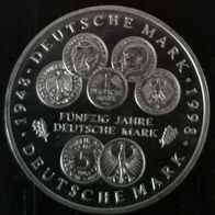BRD : 10 DM 50 Jahre Deutsche Mark 1998 F Gedenkmünze