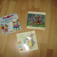 LP Vinyl Schallplatte Kinder 3x Single Philips + Polydor