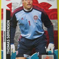Euro 2012- Thomas Sörensen / Dänemark - Danmark / Panini / Adrenalyn / Trading Card