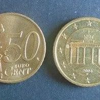 Münze Deutschland / BRD: 50 Euro Cent 2004 - F - Vorzüglich