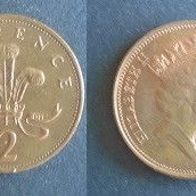 Münze Großbritanien: 2 Pence 1989