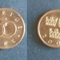 Münze Schweden: 50 Öre 2000