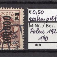 Polen 1923 Freimarken MiNr. 190 gestempelt -1-
