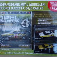 1977-1979 OPEL Collection 1/43 Kadett C Coupe GTE 1977 und 1979 RALLYE OVP