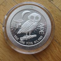 Niue 1 Unze Silber Two Dollars Eule von Athen Auswahl aus 2017