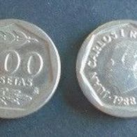 Münze Spanien: 200 Pesetas 1988