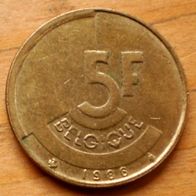 5 Francs 1986 Belgique