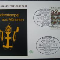 AK / PK / FDC - Ersttag - Sonderstempel aus München - Oktoberfest 1975 - MiNr. 843