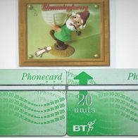 2x Telefonkarte BT British Telekom Phonecard 20 units Einh. England GB Telefon Karten