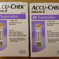 2x50St. ACCU-CHEK Inform II & Performa 100 Teststreifen - NEU / OVP -AKKU CHECK