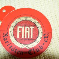 Aufkleber "FIAT Raritäten-Club-e.V.", rot, 1985