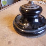 alter dunkler glasfuss zu alte Petroleum Tisch Lampe Ø ca 13cm, gewicht ca 850g