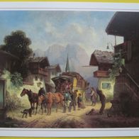 AK - Postkutsche in Partenkirchen - Ölgemälde - Bayern - Garmisch - Postkarte