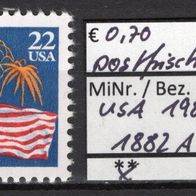 USA 1987 Freimarke: Flagge und Feuerwerk MiNr. 1882 A postfrisch