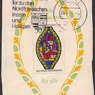 Briefmarke Block Weihnachtsmarke 1976, gelaufen