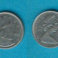 Kanada 10 Cents 1972