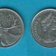 Kanada 25 Cents 1981