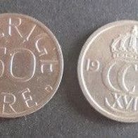 Münze Schweden: 50 Öre 1991