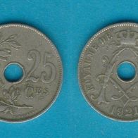 Belgien 25 Centimes 1921 Belgque