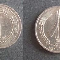 Münze Algerien: 1 Dinar 1987