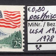 USA 1988 Freimarke: Flagge über Yosemite-Nationalpark MiNr. 1978 postfrisch