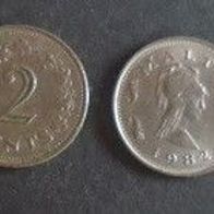 Münze Malta: 2 Cent 1982