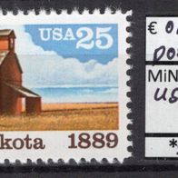 USA 1989 100 Jahre Staat North Dakota MiNr. 2029 postfrisch