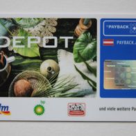Payback Karte aus Österreich von DEPOT, Nr. H 16004535