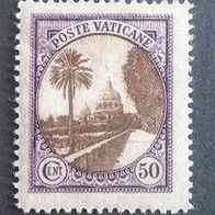 Briefmarke Vatikan: 1933 - 50 Centisimi - Michel Nr. 27