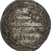 Brandenburg-Ansbach 1/12 Taler 1729 "Karl Wilhelm Friedrich" auf seine Huldigung, ss