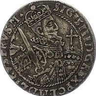 Polen Silber 1/4 Taler Ort 1622 "SIGISMUND III." (1587-1632), ss+